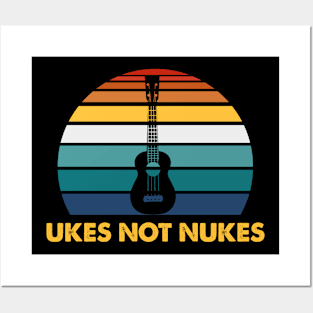 ukes not nukes Posters and Art